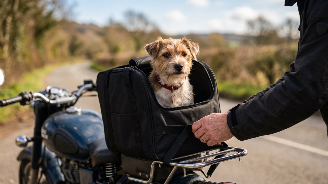 Motorcycle Gear for Dogs: Restraint First, Not a Helmet Podium (2026)