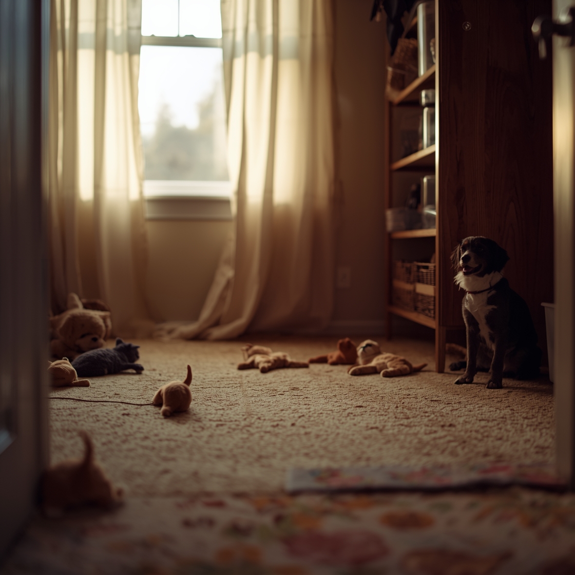 Four carpet cleaners for pet stains on a carpet
