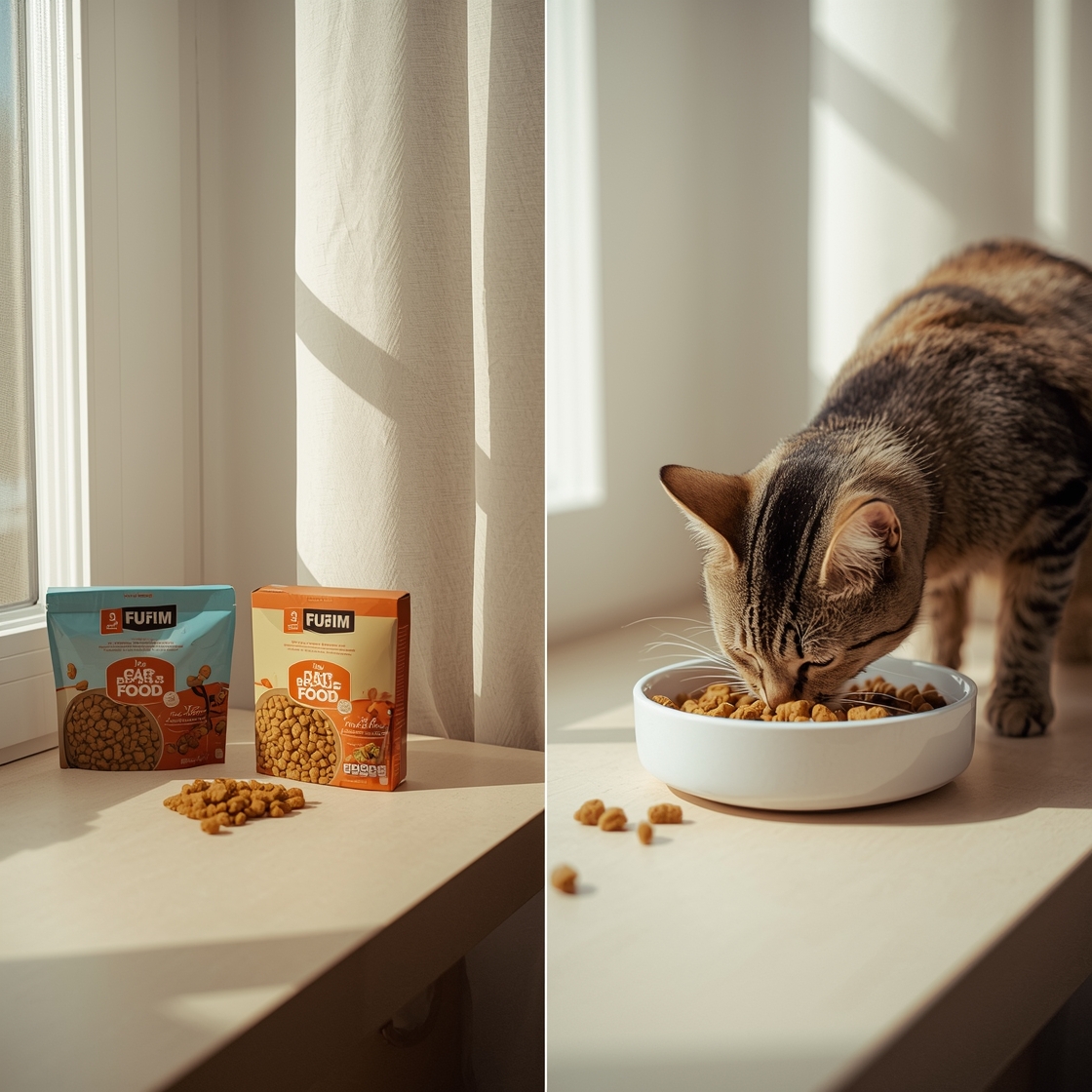 Comparison of cat food products for hairball control